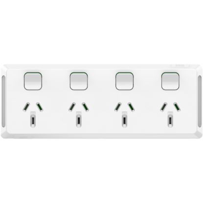 Picture of Quad Power Point, Pro Series, Horizontal Mount, 250V, 10A