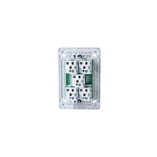 Picture of Flush Switch, Pro Series, Vertical Mount, 5 Gang, 1-Way/2-Way, 230/240V 20A, /16AX