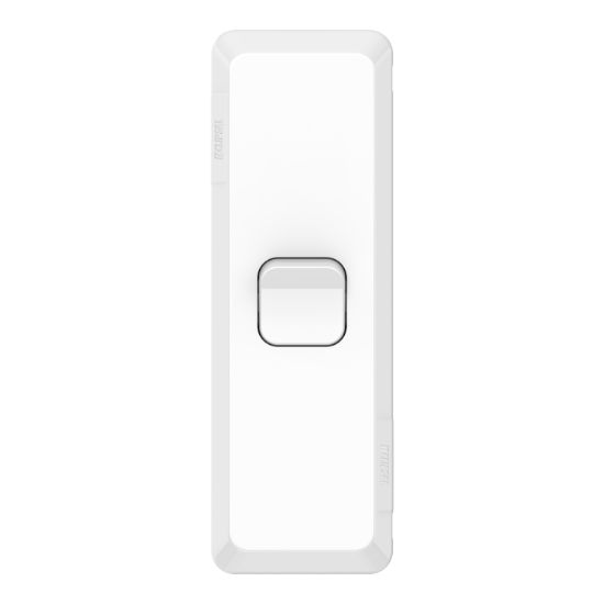 Picture of Architrave Switch, Pro Series, Vertical Mount, 1 Gang, 230/240V, 20A, 16AX