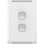 Picture of Flush Switch, Pro Series, Vertical Mount, 2 Gang, 1-Way/2-Way, 230/240V 20A, /16AX