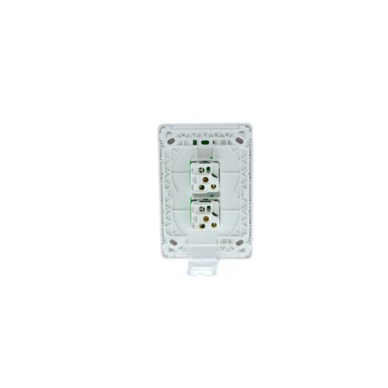 Picture of Flush Switch, Pro Series, Vertical Mount, 2 Gang, 1-Way/2-Way, 230/240V 20A, /16AX