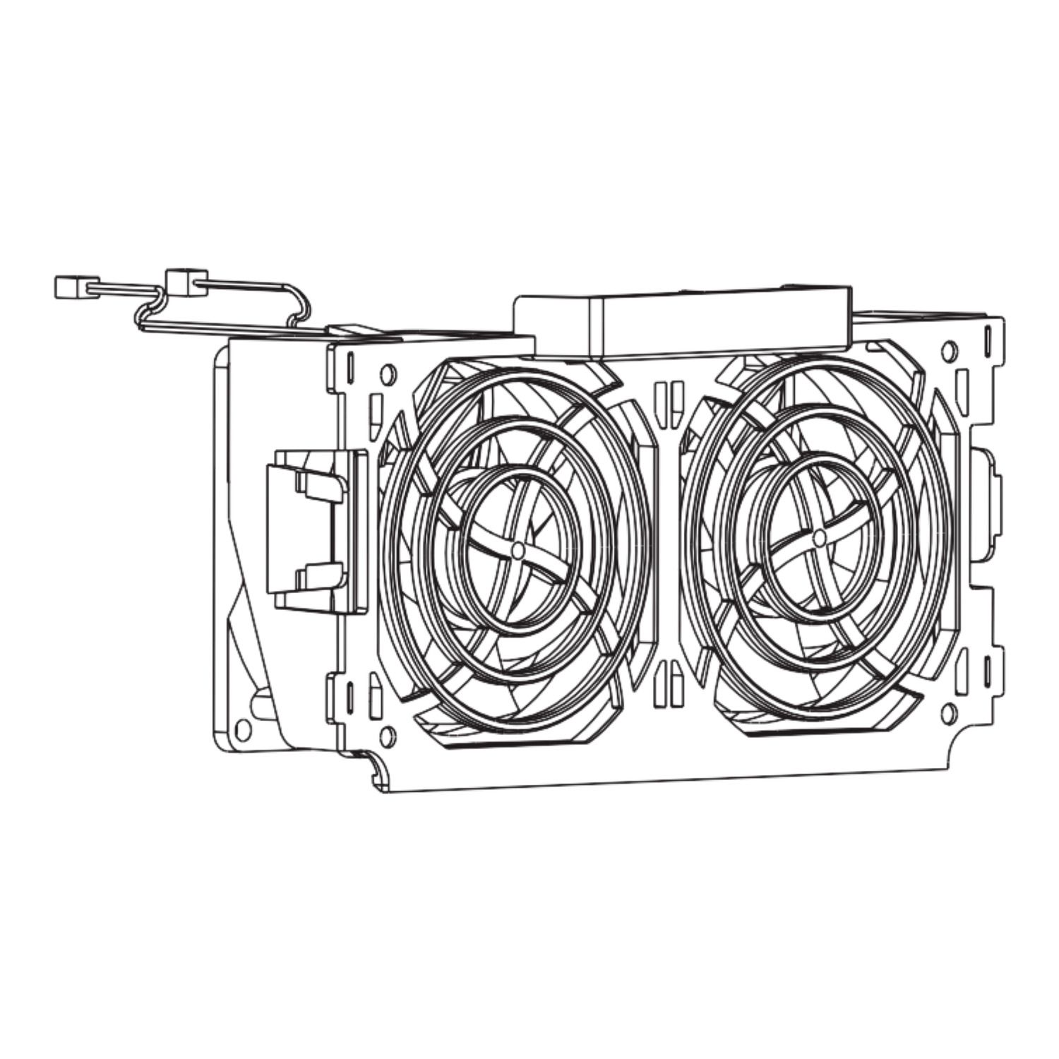 Picture of Wear part, enclosure door, fan for variable speed drive, Altivar 340, Altivar Process 600 900, from 7.5 to 22kW