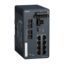 Picture of network switch, Modicon Networking, managed, 8 ports for copper with 2 ports for fiber optic, singlemode