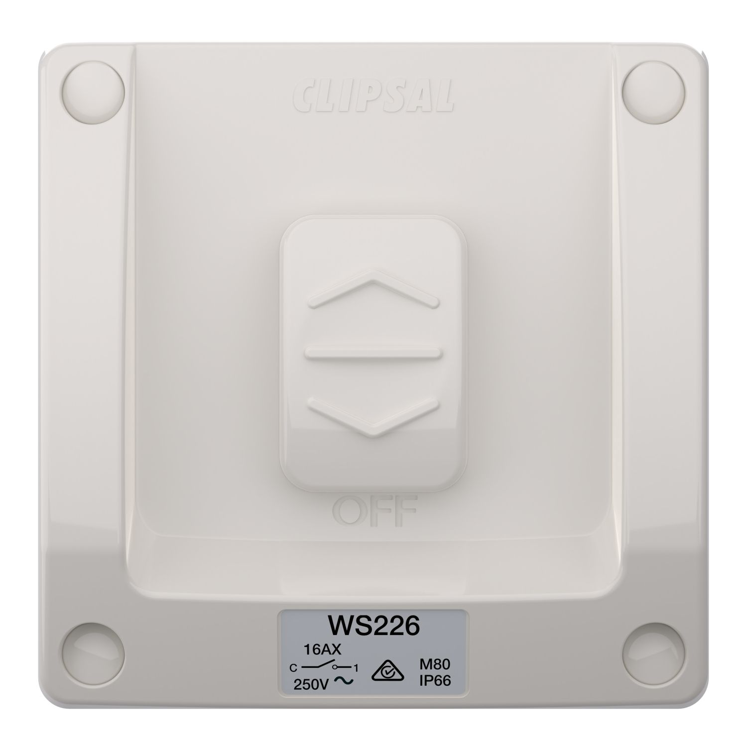 Picture of Switch, Weathershield, 1-Gang, 20A/16AX, 250VAC, IP66
