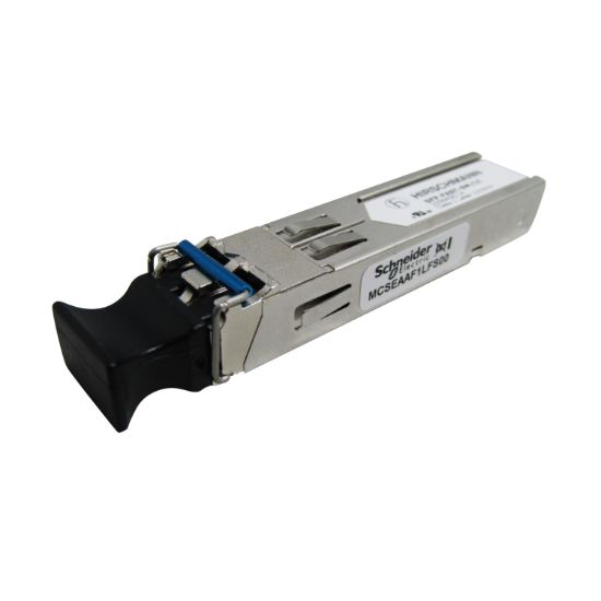 Picture of fiber optic adaptor, Modicon Networking, SFP module, for Ethernet switch, 100 BASE-SX, single mode