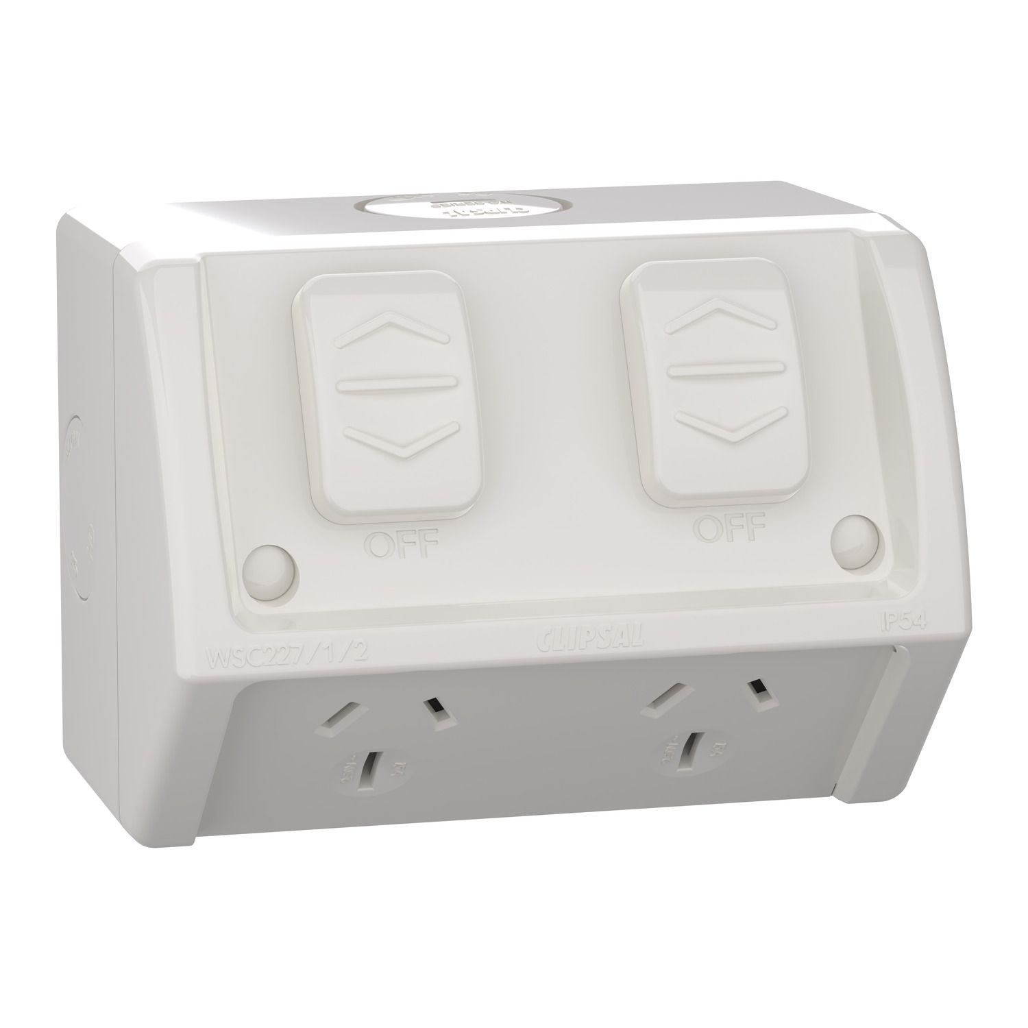 Picture of Socket, Weathershield, Twin, 15A, 250VAC, IP54
