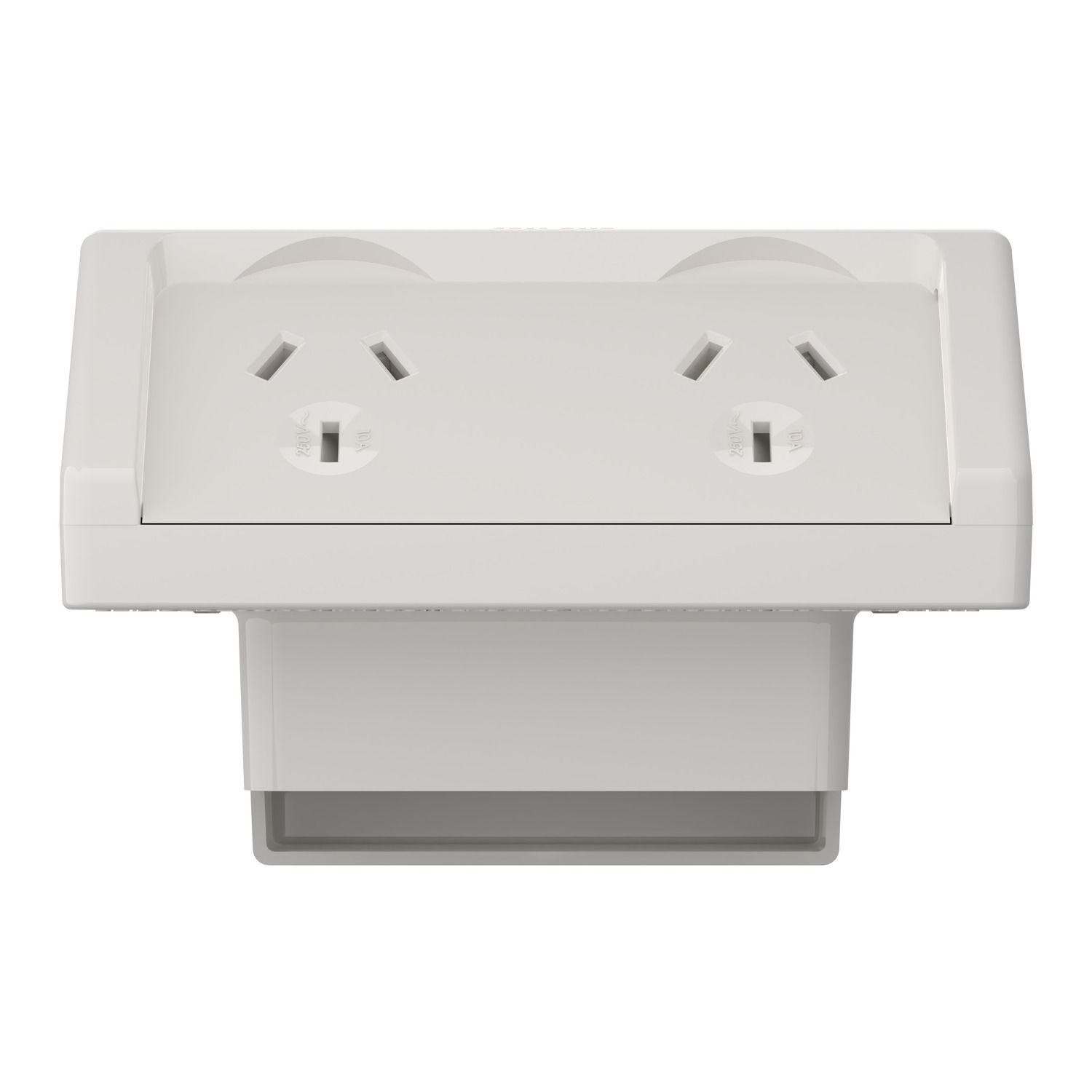 Picture of Socket, Weathershield, Flush, Twin, 10A, 250VAC, IP54