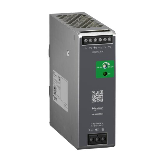 Picture of Regulated Power Supply, 100 to 240V AC, 48V, 2.5A, single phase, Optimized