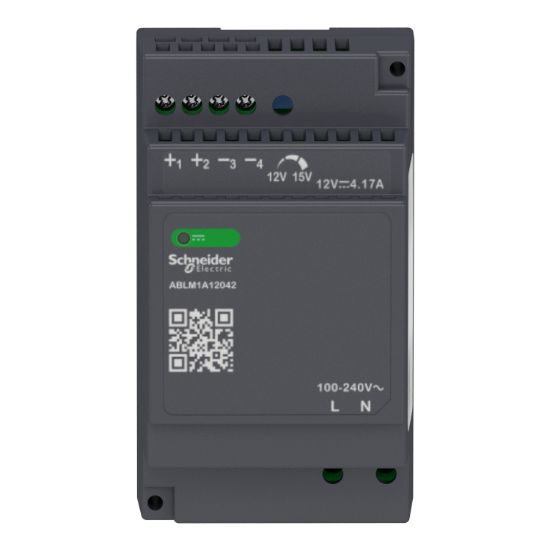 Picture of Regulated Power Supply, 100 to 240V AC, 12V, 4.2A, single phase, Modular