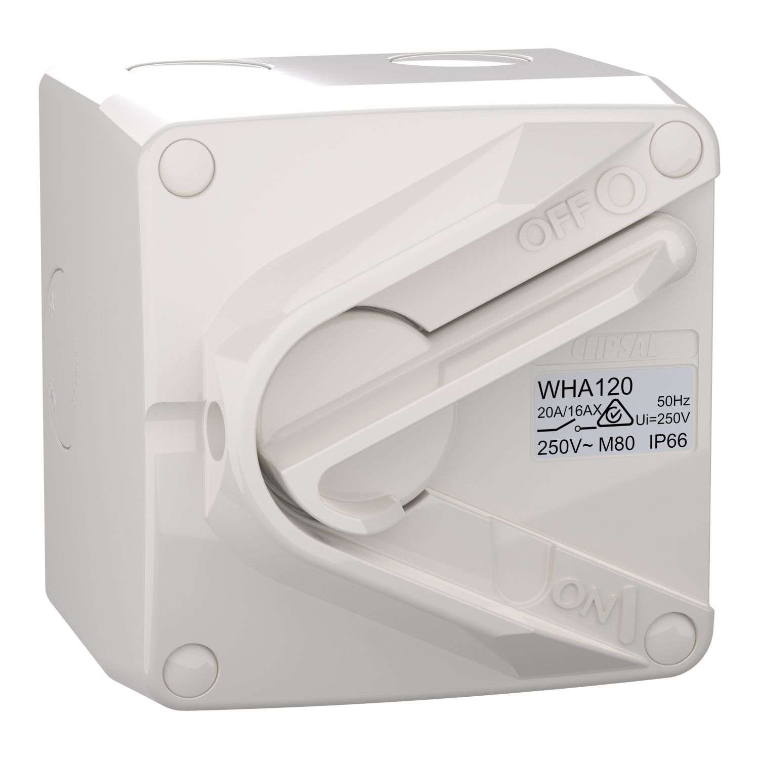 Picture of Switch, Weathershield, 1-Gang, 1 Pole, 20A/16AX, 250VAC, IP66