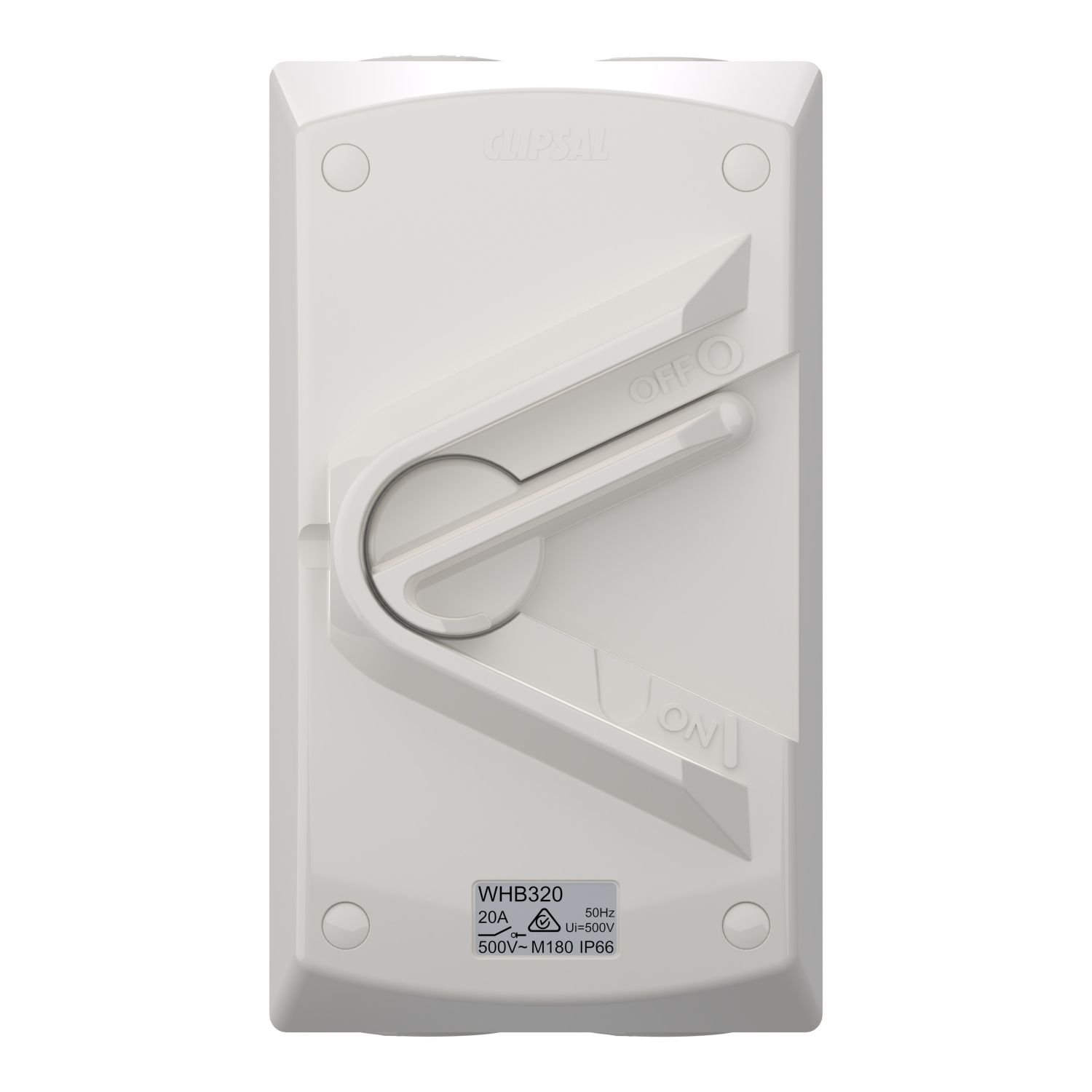 Picture of Switch, Weathershield, 1-Gang, 3 Pole, 20A, 500VAC, IP66