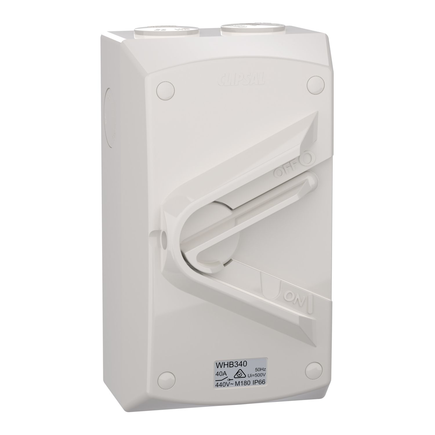 Picture of Switch, Weathershield, 1-Gang, 3 Pole, 40A, 440VAC, IP66