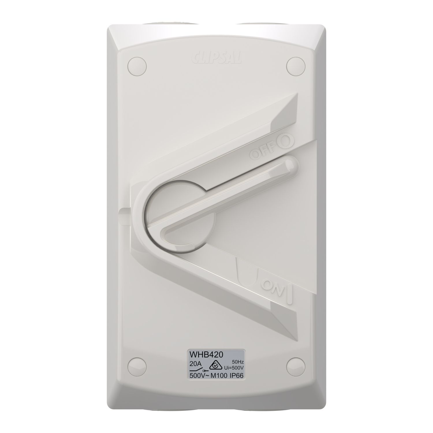 Picture of Switch, Weathershield, 1-Gang, 4 Pole, 20A, 500VAC, IP66