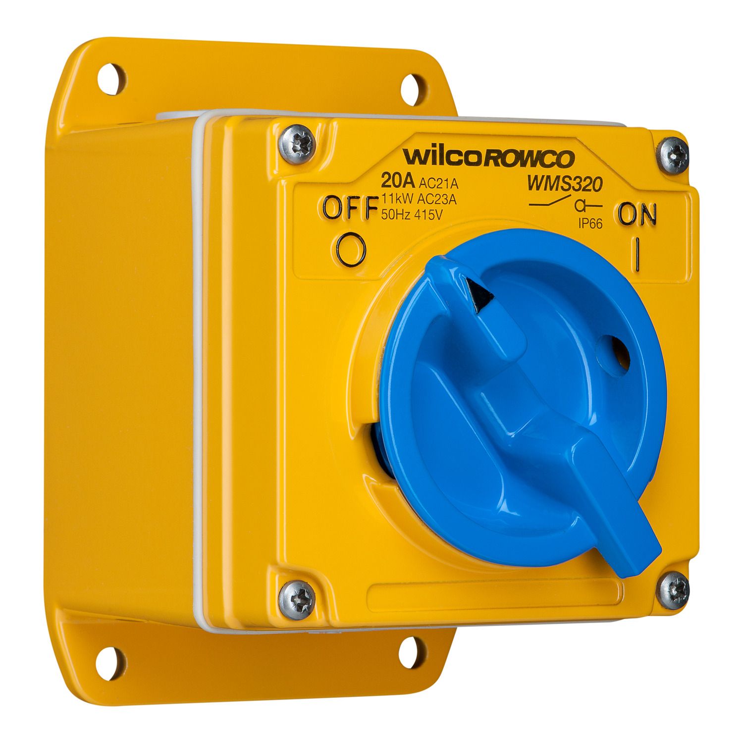 Picture of Switch, Metal Clad, 3 Pole, 20A, 415V, Made of Cast Aluminium