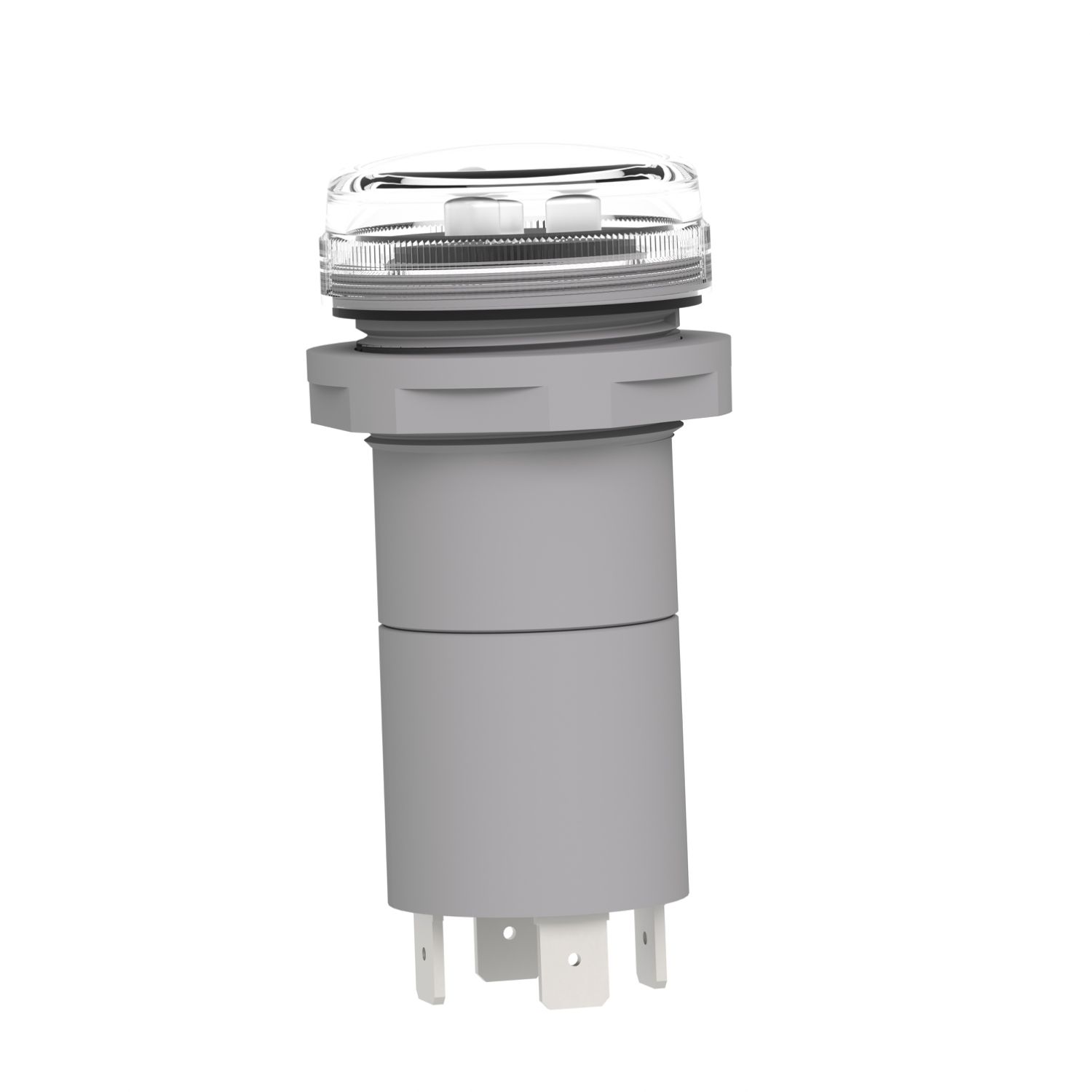 Picture of Monolithic pilot light, Harmony XB5, 3 phases Voltage, indicator with 3 LED, white, 400V AC