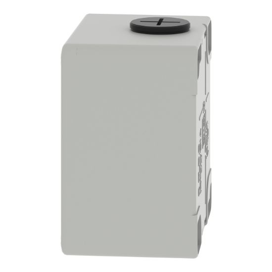 Picture of Die cast empty control station, Harmony XAP, XB2 SL, zinc alloy, grey, M20, 2 cut outs 22mm, 80x80x51,5mm, UL cULus