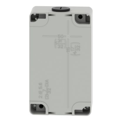 Picture of Die cast empty control station, Harmony XAP, XB2 SL, zinc alloy, grey, M20, 3 cut outs 22mm, 80x130x51,5mm, UL cULus