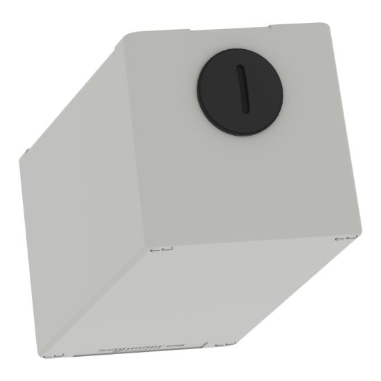 Picture of Die cast empty control station, Harmony XAP, XB2 SL, zinc alloy, grey, M25, undrilled, 80x175x77mm