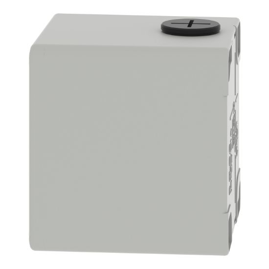 Picture of Die cast empty control station, Harmony XAP, XB2 SL, zinc alloy, grey, M20, 2 cut outs 22mm, 80x80x77mm, UL cULus
