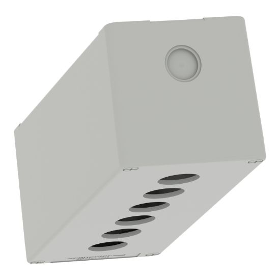 Picture of Die cast empty control station, Harmony XAP, XB2 SL, zinc alloy, grey, M25, 6 cut outs 22mm, 80x220x77mm