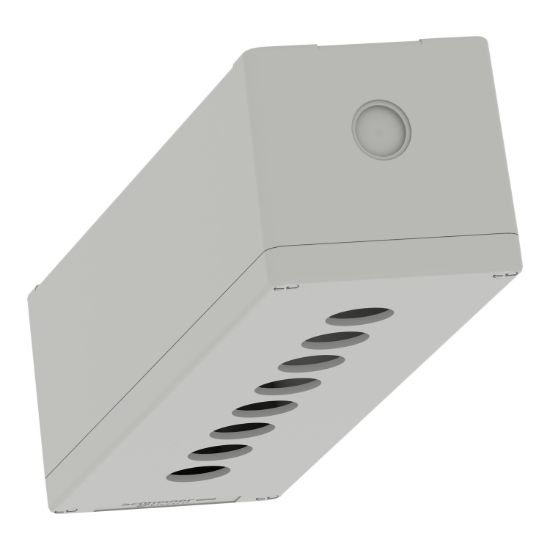 Picture of Die cast empty control station, Harmony XAP, XB2 SL, aluminium, grey, M32, 8 cut outs 22mm, 85x310x77mm