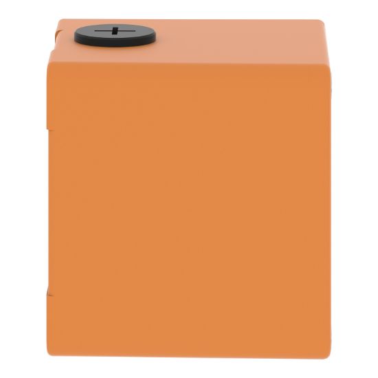 Picture of Empty control station, Harmony XAP, XB2 SL, zinc alloy, orange, M20, 1 cut out 22mm, 80x80x77mm, UL cULus