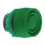 Picture of Push button head, Harmony XB5, plastic, flush, green, 22mm, spring return, coloured boot, unmarked