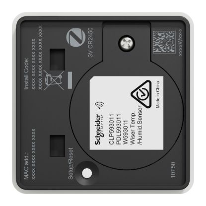 Picture of Temperature/ Humidity Smart Sensor, Clipsal Wiser, White