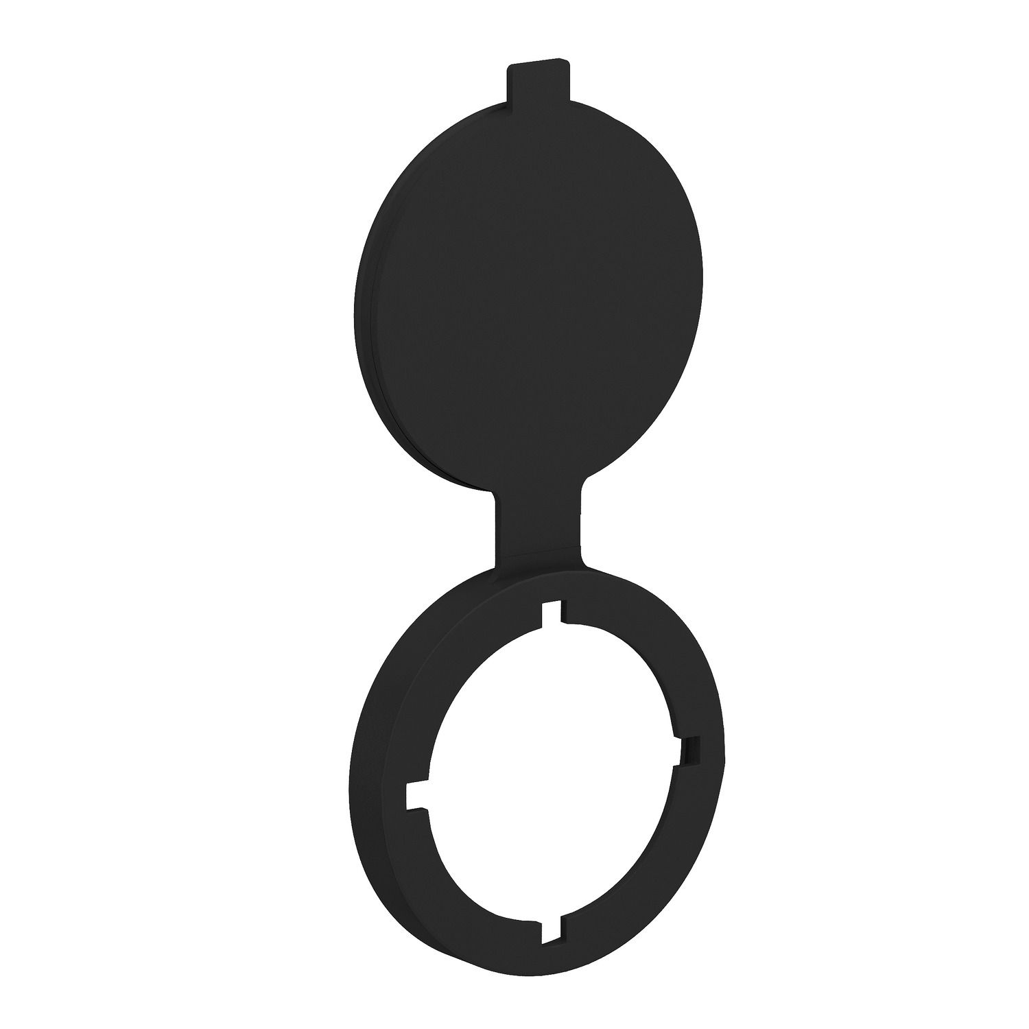 Picture of Protection cover, Harmony XB5, plastic, black, for RJ45 and USB ports