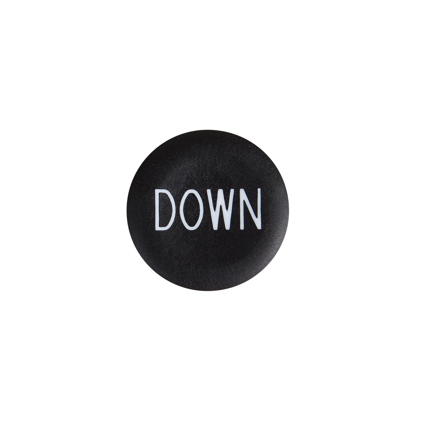 Picture of black cap marked down for circular pushbutton 22mm