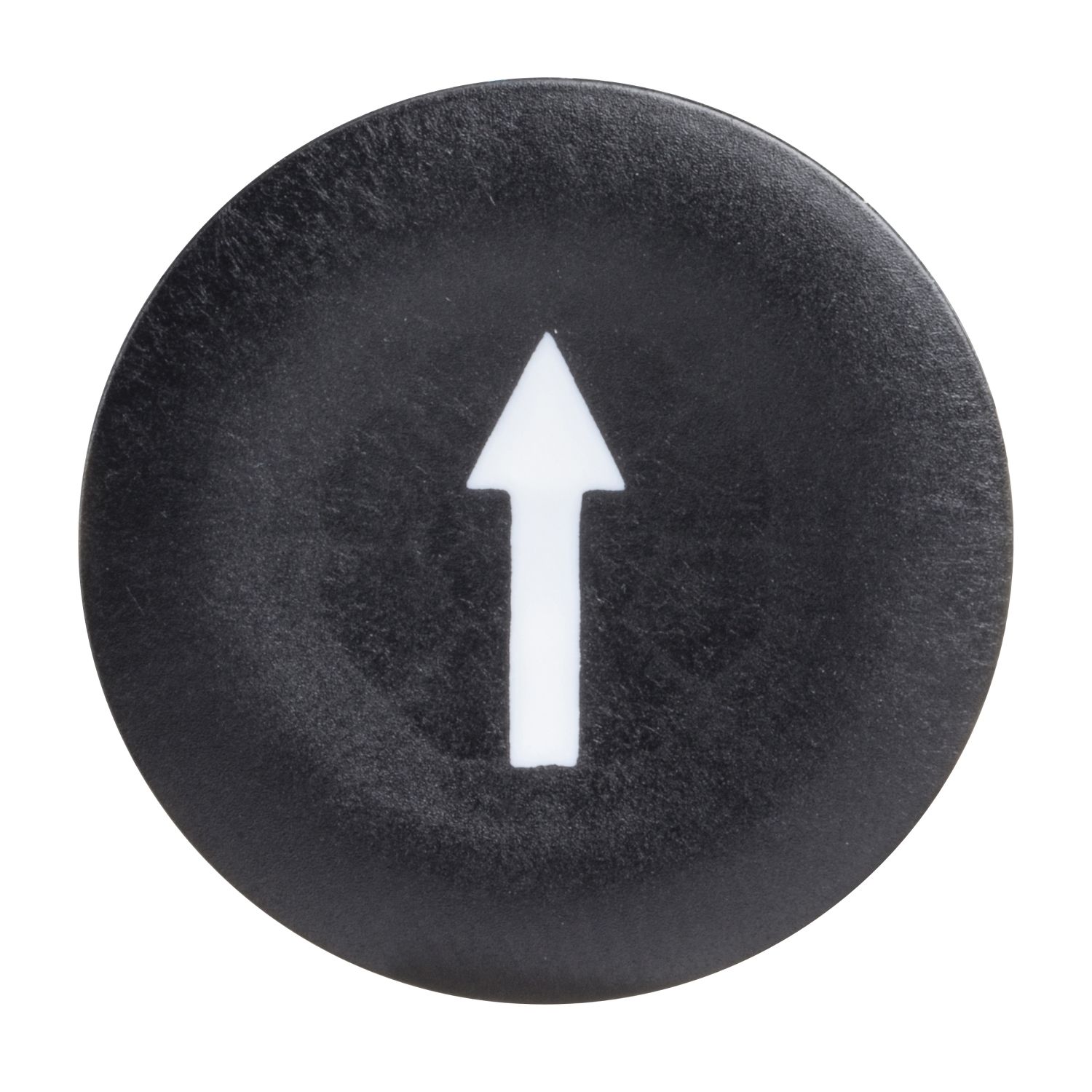 Picture of Push button cap, Harmony XB4, for 22mm push button, plastic, black, marked DOWN ARROW