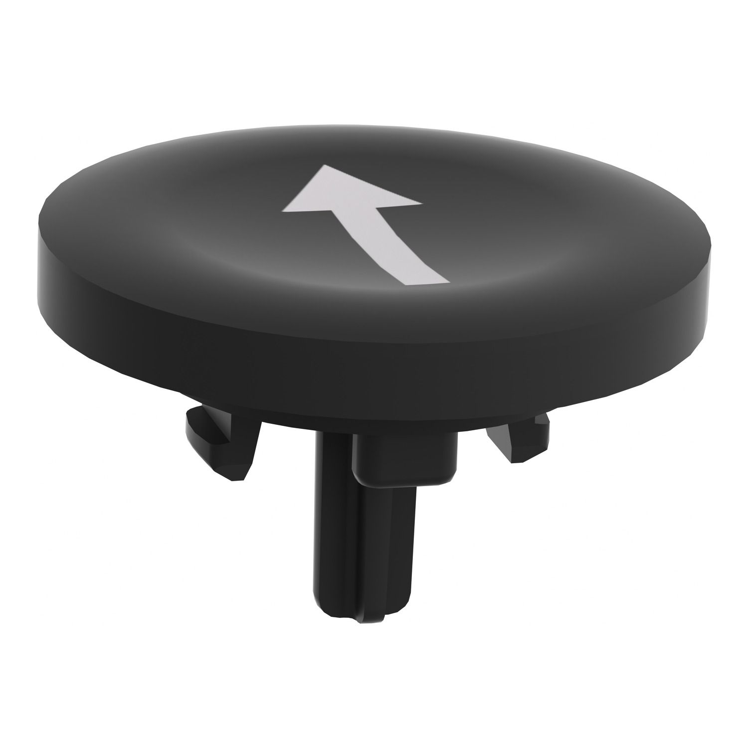 Picture of Push button cap, Harmony XB4, for 22mm push button, plastic, black, marked DOWN ARROW