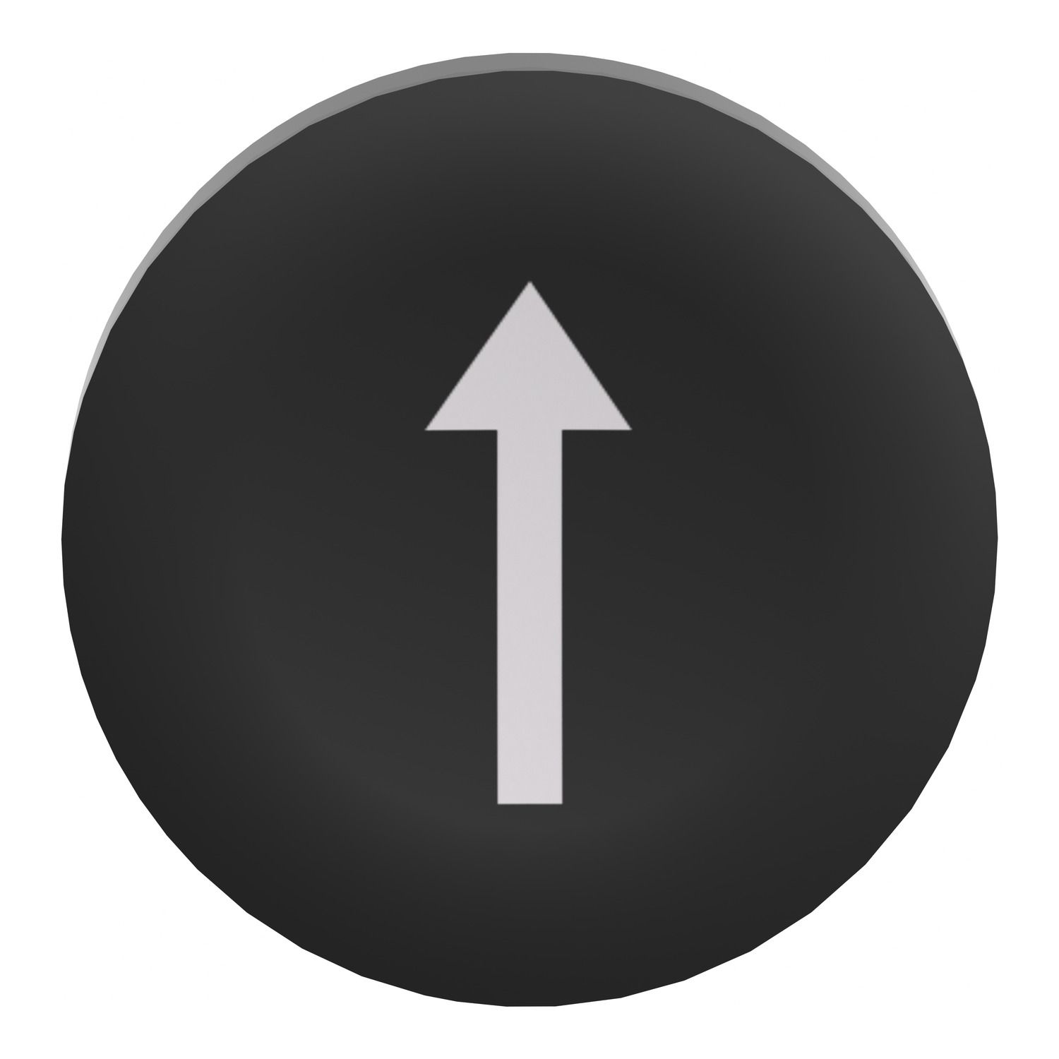 Picture of Push button cap, Harmony XB4, for 22mm push button, plastic, black, marked DOWN ARROW