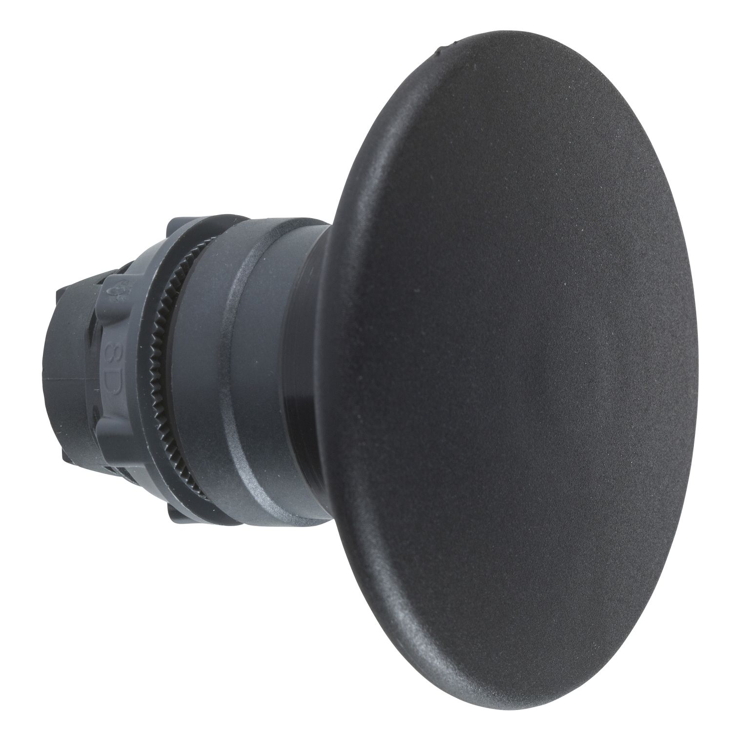 Picture of Head for non illuminated push button, Harmony XB5, black mushroom 60mm, 22mm, latching, push-pull to release, unmarked