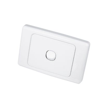 Picture of Flush Switch, 2000 Series, 1 Gang, 250VAC, 10A, Series 2000, Weatherproof, Horizontal, IP66