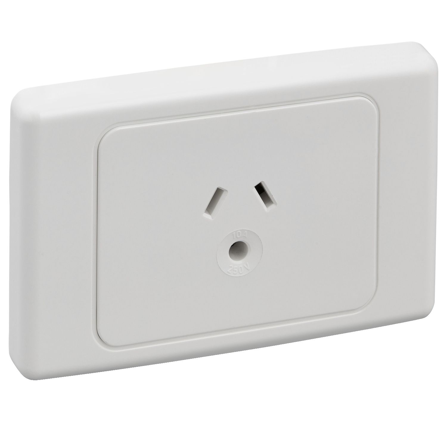 Picture of Socket Outlet, 2000 Series, Automatic, Single, 250VAC, 10A, Round Earth Pin