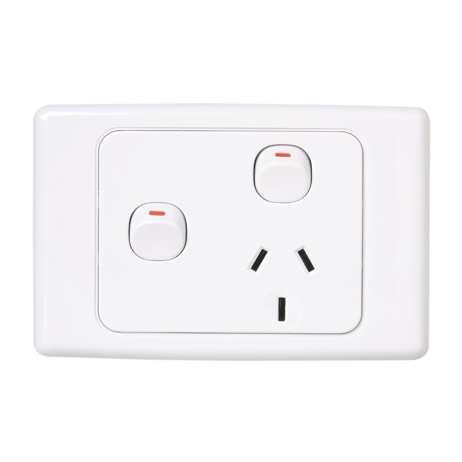 Picture of Single Switch Socket Outlet, 2000 Series, 250V, 10A, Removable Extra Switch