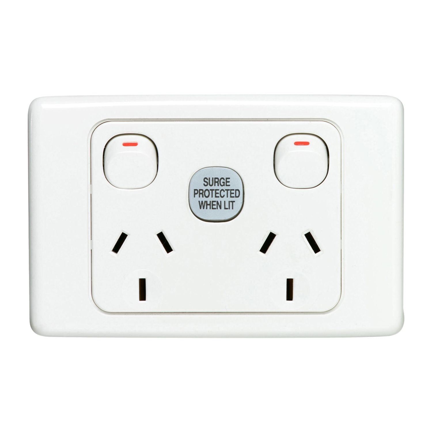 Picture of Surge Protected Socket Outlet, 2000 Series, 1 Pole, 250V, 10A