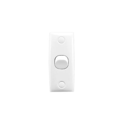 Picture of Flush Switch, Standard Series, 1 Gang, 2 Pole, 250VAC, 10A, Architrave