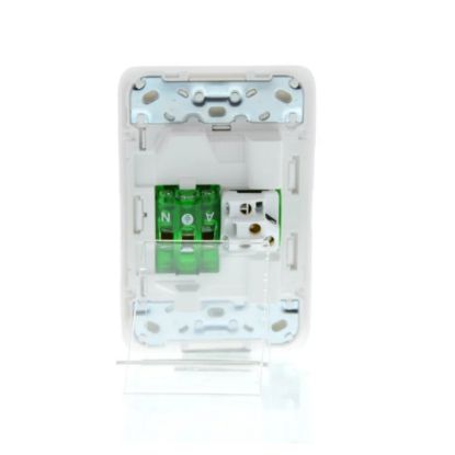 Picture of Double Switch Power Point, Clipsal Iconic, Vertical Mount, 250V, 10A, with Removable Extra Switch