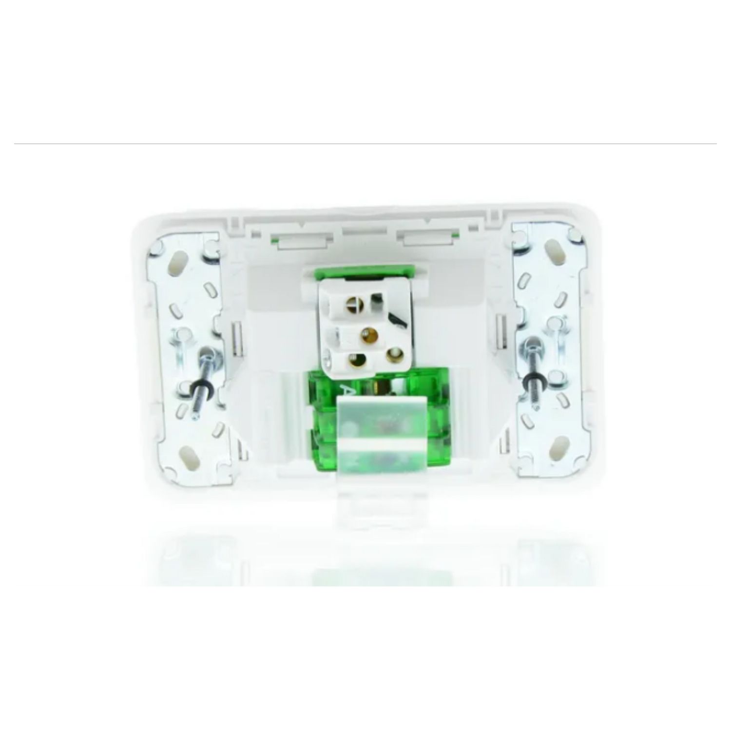 Picture of Double Switch Power Point, Clipsal Iconic, Horizontal Mount, 250 V 10A, Extra Removable Switch