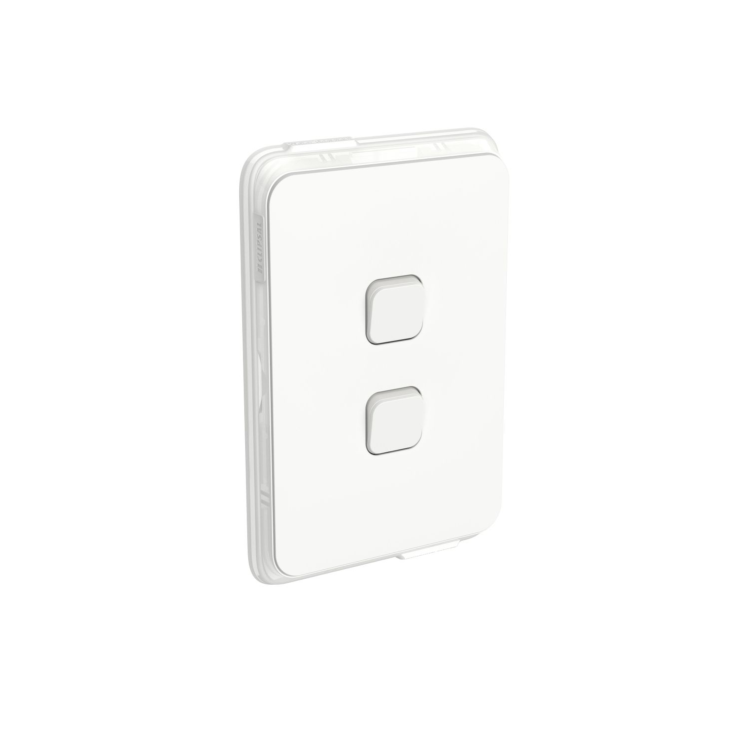 Picture of Switch, Clipsal Iconic, Vertical 2 Gang, 1/2 Way 10AX,230/240V, IP44