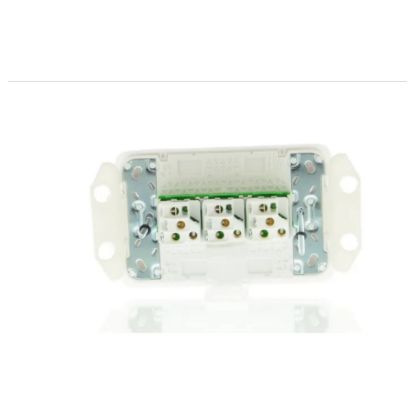 Picture of Flush Switch, Clipsal Iconic, Horizontal Mount, 3 Gang, 1-Way/2-Way, 230/240V 10AX