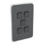 Picture of Switch Plate Skin, Clipsal Iconic, 5 Gang, Horizontal/Vertical Mount