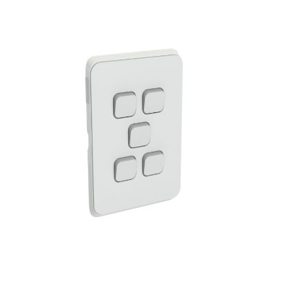 Picture of Switch Plate Skin, Clipsal Iconic, 5 Gang, Horizontal/Vertical Mount