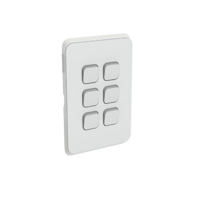 Picture of Switch Plate Skin, Clipsal Iconic, 6 Gang, Horizontal/Vertical Mount