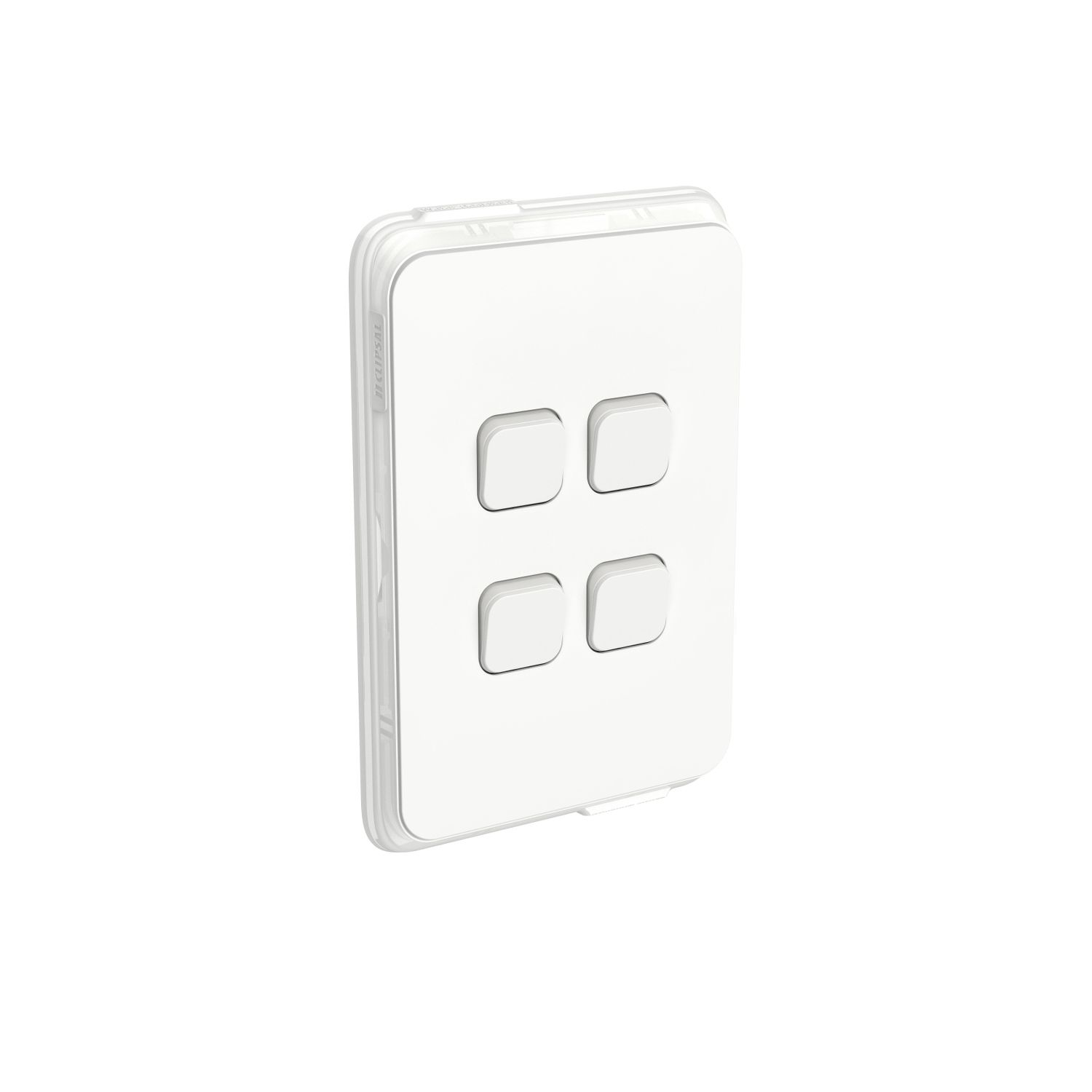 Picture of Switch, Clipsal Iconic, Vertical 4 Gang, 1/2 Way 10AX,230/240V, IP44