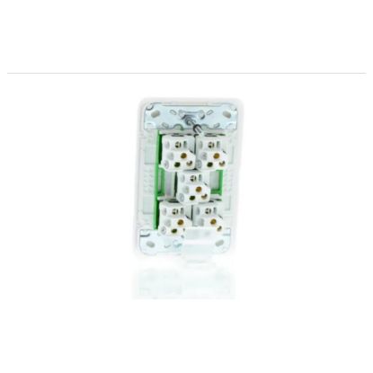 Picture of Flush Switch, Clipsal Iconic, Vertical Mount, 5 Gang, 230/240V, 10Ax1-Way/2-Way
