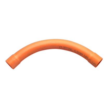 Picture of Conduit Bend, Clipsal - Cable Management, Large Sweep, 90Deg, PVC, 63mm