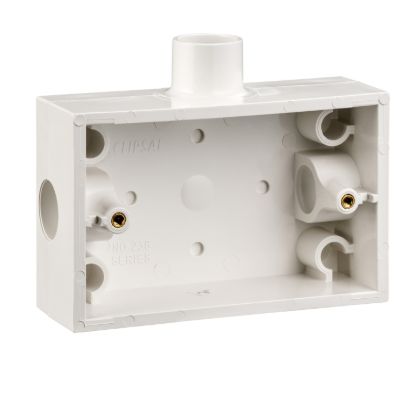 Picture of Mounting Box, Clipsal - Mounting Accessories, with 20 mm End Entries - 20 mm Spout One Side
